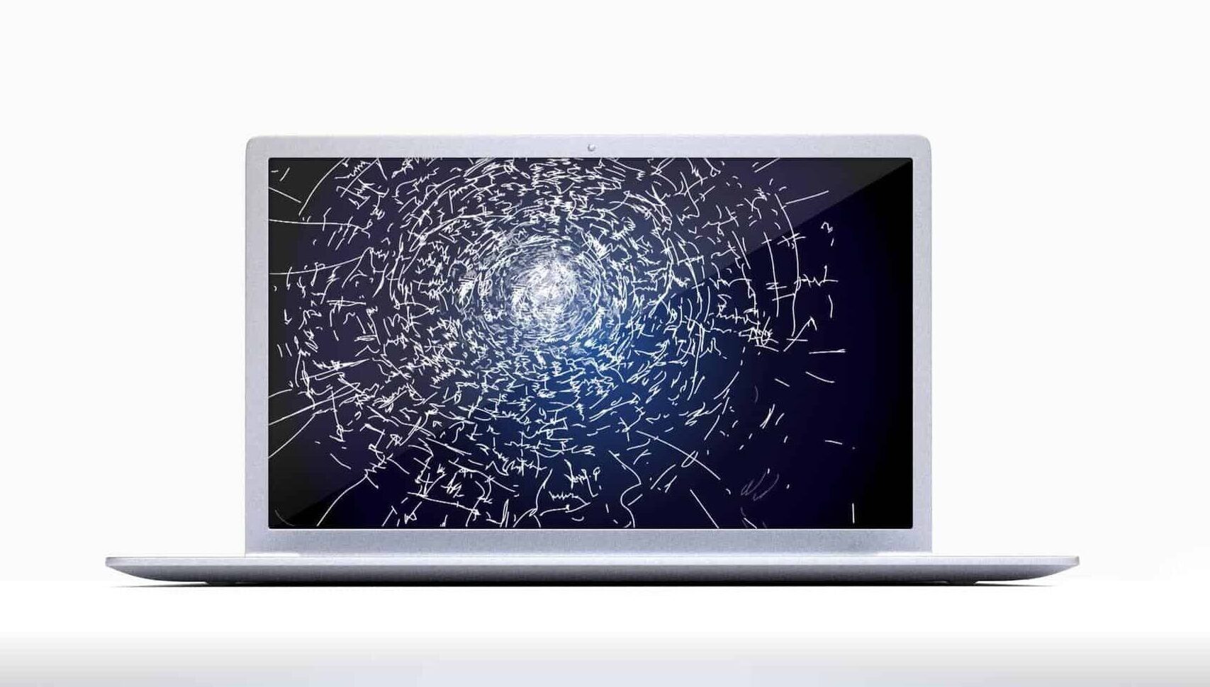 Broken laptop Screen image