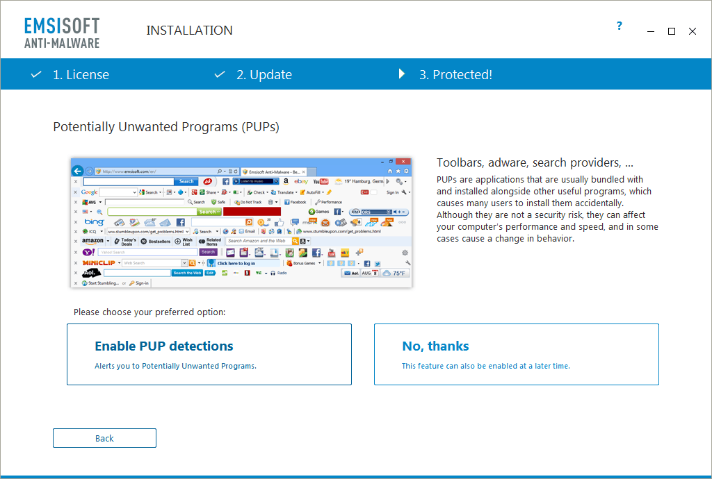 Computer infected with toolbars, ads and extensions