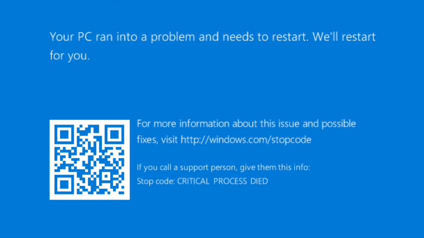 boot configuration data is missing