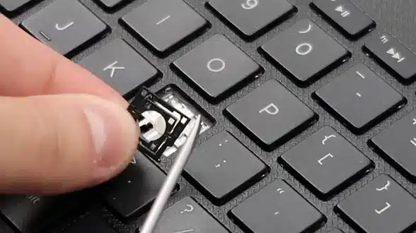 Laptop jammed keys